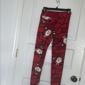 Women’s Red Santa Leggings